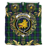 Campbell of Argyll 03 Tartan Crest Bedding Set - Golden Thistle Style